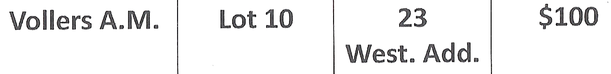 property tax records